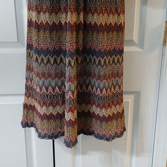 Rabbit Rabbit Rabbit chevron multicolor trendy fun date night dress Sz 12 - Picture 2 of 6